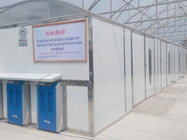 Máy Sấy Khô Cá Chỉ Vàng, Khô Cá Cơm Công Suất 1500kg